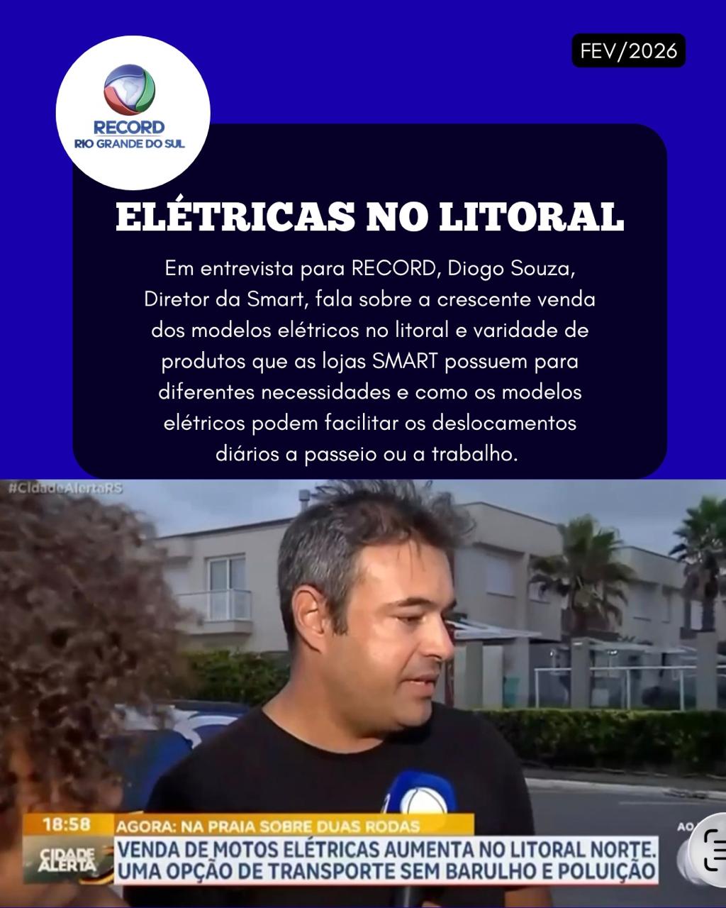 Matéria na mídia: Elétricas no Litoral
